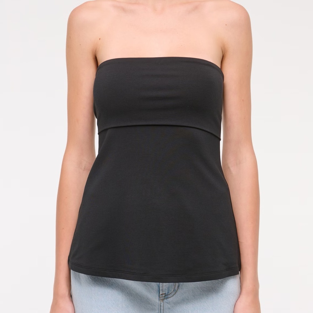 Abercrombie Foldover Tube Top in Medium